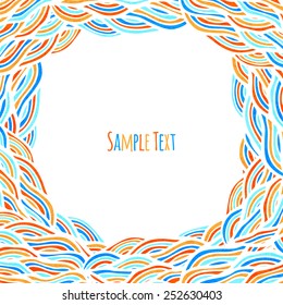 Wave background, vector illustration