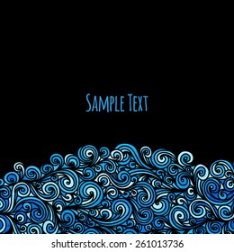 Wave background, vector illustration