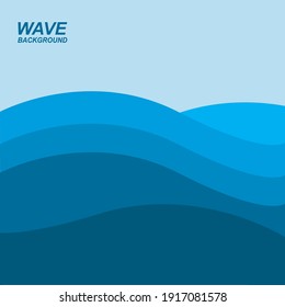 wave background vector illustration design  