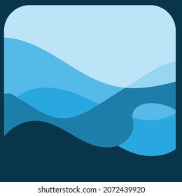 wave background vector of nature template design illustration