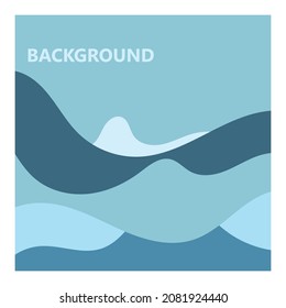 wave background vector of nature template design illustration