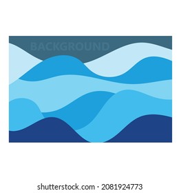 wave background vector of nature template design illustration