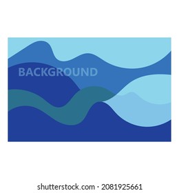 wave background vector of nature template design illustration