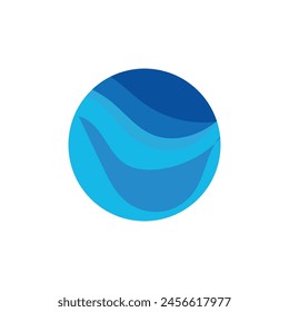 wave background vector of nature template design illustration