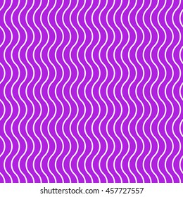Wave background vector seamless pattern, violet and white vertical color wave lines, abstract waved geometric effect backdrop texture illustration