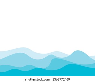 Wave background vector template