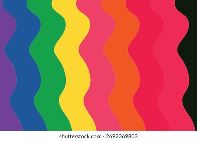 Wave background of verities color