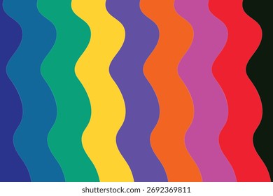 Wave background of verities color