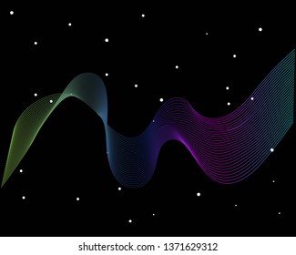 wave background for your business template - Vector