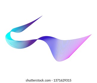 wave background for your business template - Vector