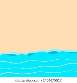 wave background for your design with detail. summer background with wave and sand.