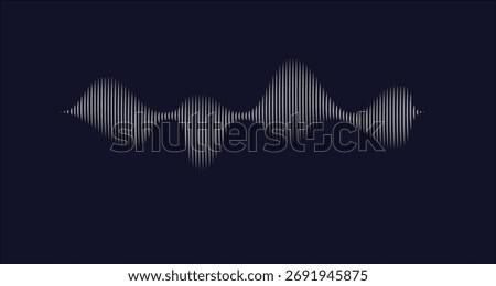Wave background.Abstract sound background.Color wave flow.Sound waves.Digital EQ music equalizer. Sound waves design element. Speaking sound wave vector illustration.Audio wave.Voice electric waveform