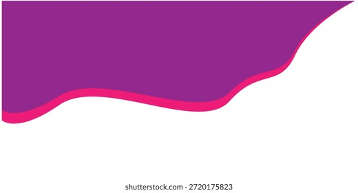 Wave Banner Vetor Design Isolado no fundo branco para Cabeçalhos de Site, Publicidade, Promoção de Negócios, Cartazes, Folhetos, Capas de Mídia Social, Apresentações e Design Gráfico Moderno Use