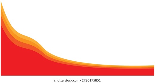 Diseño de Vector de Anuncio de onda aislado sobre fondo blanco para encabezados de Sitio web, publicidad, promoción comercial, carteles, volantes, cubiertas de redes sociales, presentaciones y uso moderno del Diseño gráfico