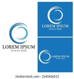 logotipo de diseño de ilustraciones vectoriales de iconos de la playa de onda