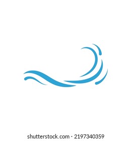 wave beach logo design vector illustration