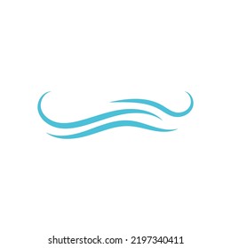 wave beach logo design vector illustration