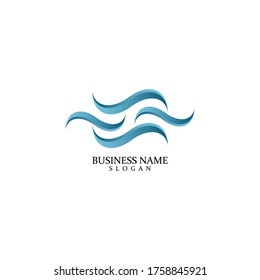 Wave beach logo and icon symbol vector symbol on EPS 10
