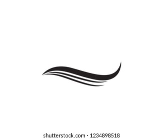wave beach logo line black
