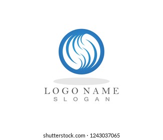 Wave Beach Logo and symbol icon