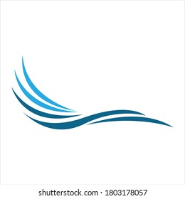 wave beach logo symbol illustration design template