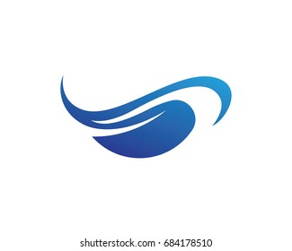 Wave beach logo and symbols
