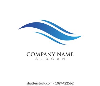 Wave Beach logos and symbols icons template app