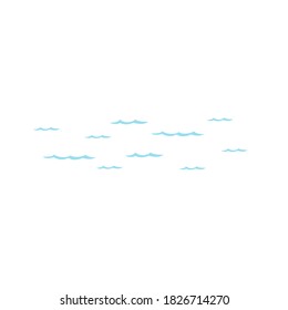 wave beach sea. Vector illustration