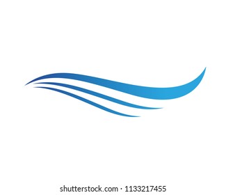 Wave beach sun logo and symbols 