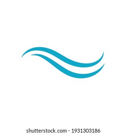 Logo de diseño de vectores de playa de ola