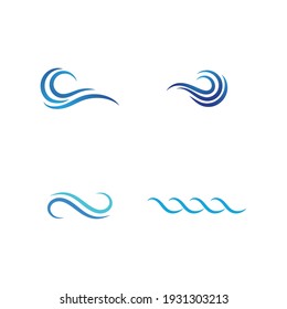 Wave Beach Vector Illustration Design Logo