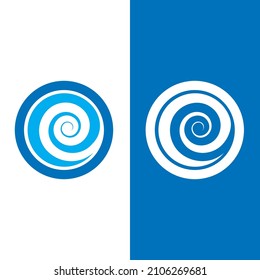 Wave beach vector illustration design logo