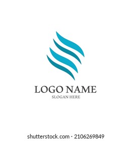 Wave beach vector illustration design logo