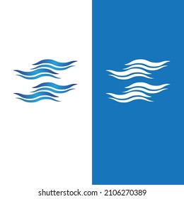 Logo de diseño de vectores de playa de ola