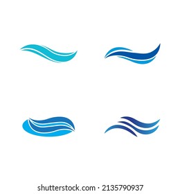 Wave beach vector illustration design logo