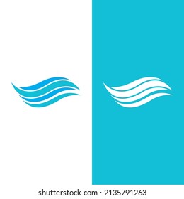 Wave Beach Vektorgrafik-Design-Logo