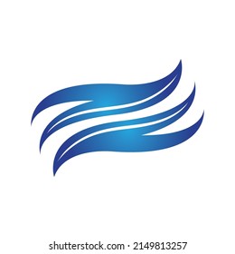 Wave beach vector illustration design logo