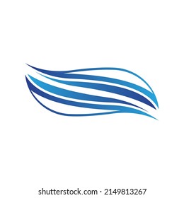 Wave beach vector illustration design logo