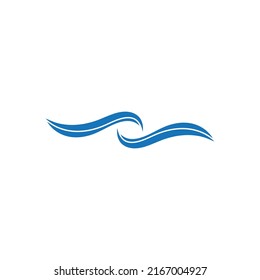 Wave beach vector illustration design logo