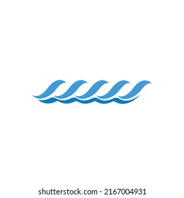 Logo de diseño de vectores de playa de ola