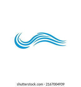 Wave beach vector illustration design logo