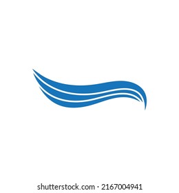 Wave beach vector illustration design logo