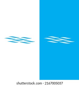 Wave beach vector illustration design logo