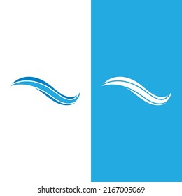 Wave beach vector illustration design logo