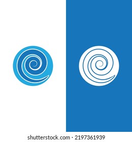 Wave beach vector illustration design logo