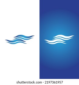 Logo de diseño de vectores de playa de ola