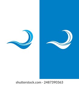 Logotipo de diseño de Ilustración vectorial de playa