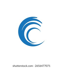 Wellenstrand Wasser Splash Symbol Logo-Vorlage
