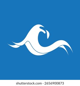 Wave Beach Water Splash Icon Logo Template