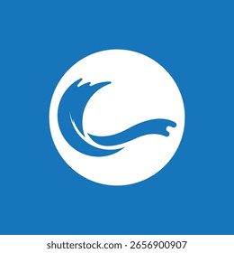 Wellenstrand Wasser Splash Symbol Logo-Vorlage